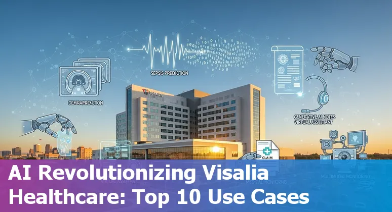 Doctors reviewing AI-annotated medical images with bilingual patient communication tools in a Visalia clinic.