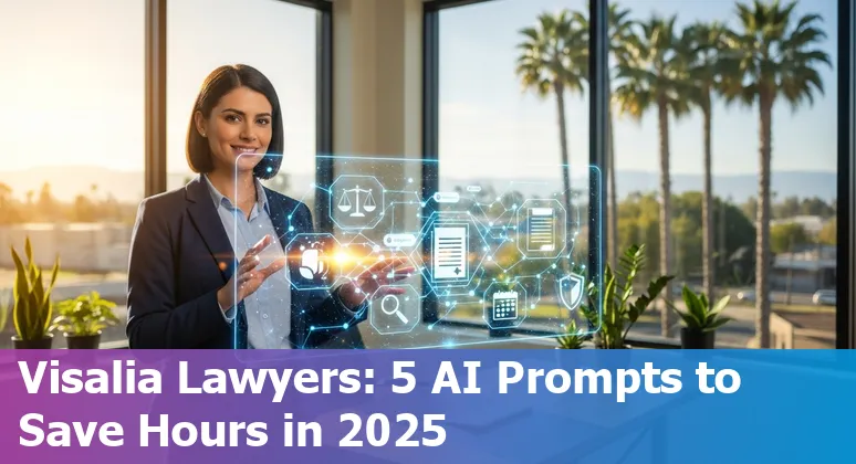 Visalia attorney using AI on laptop to analyze contracts and California case law in 2025