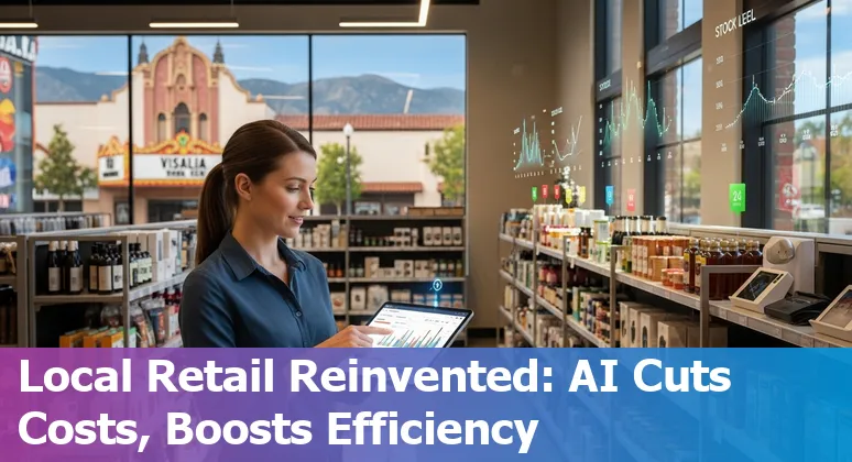 Retail store using AI tools and smart shelves in Visalia, California, US