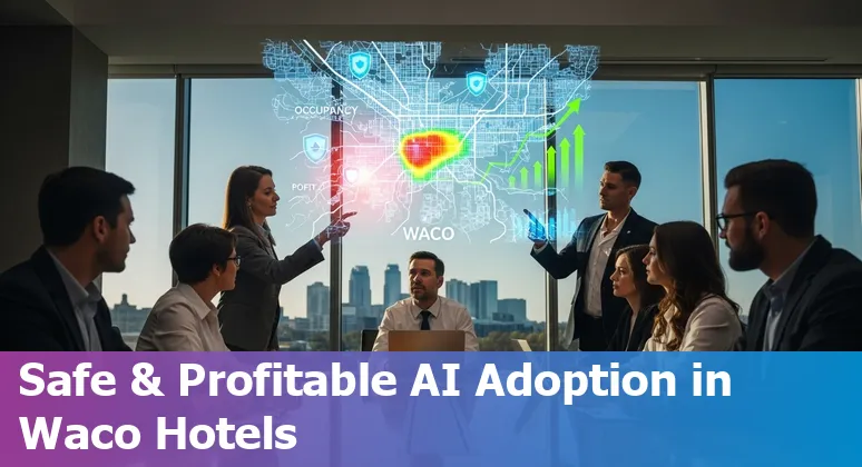 AI-powered hotel lobby dashboard and staff using AI tools in Waco, Texas in 2025