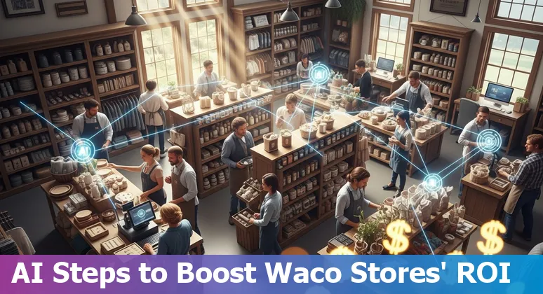 Retail AI solutions in Waco, Texas, US: chatbot, inventory robots, and analytics dashboard