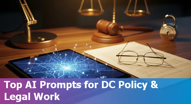 Government staff using AI tools like Lexis+ AI and Gemini for Workspace to draft regulations and plan meetings in Washington, DC.