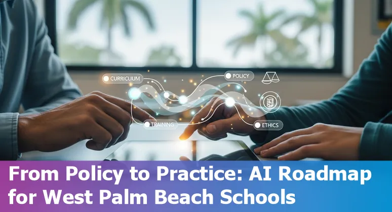 Educators using AI tools in a West Palm Beach, Florida classroom