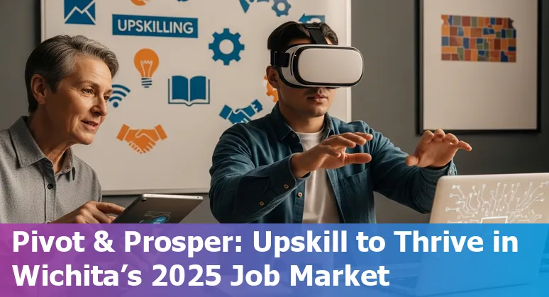 Customer service worker using AI tools in Wichita, Kansas office, 2025