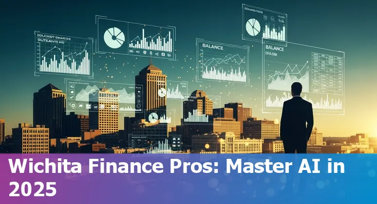 Finance professional using AI tools in Wichita, Kansas office in 2025