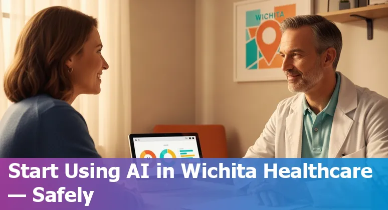 Healthcare AI tools being used at Wichita, Kansas hospitals in 2025, showing clinicians interacting with AI dashboards