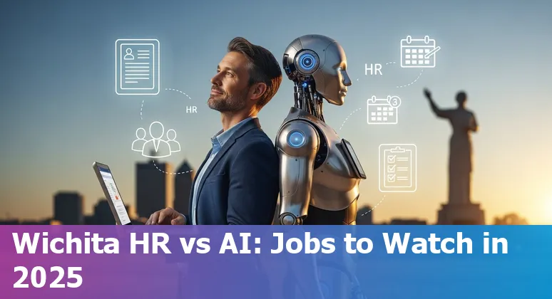 HR professional using AI tools in an office in Wichita, Kansas, US