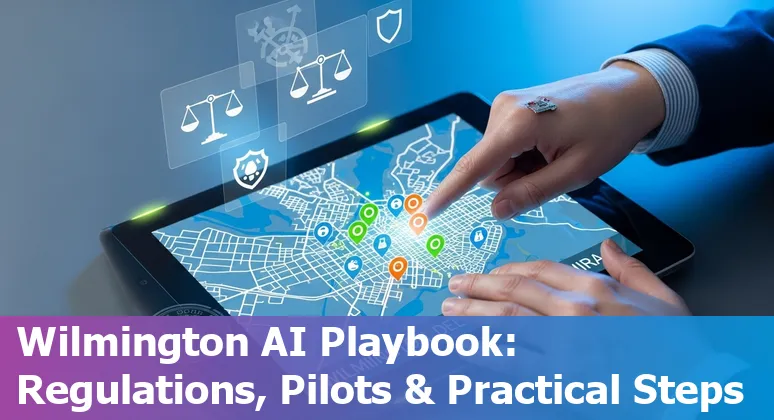 Dashboard view of AI-powered emergency response and city services map for Wilmington, North Carolina in 2025