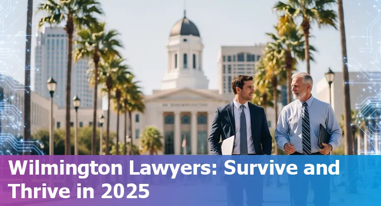 Wilmington, NC lawyers using AI tools in a modern law office — visualizing legal tech adoption in North Carolina.