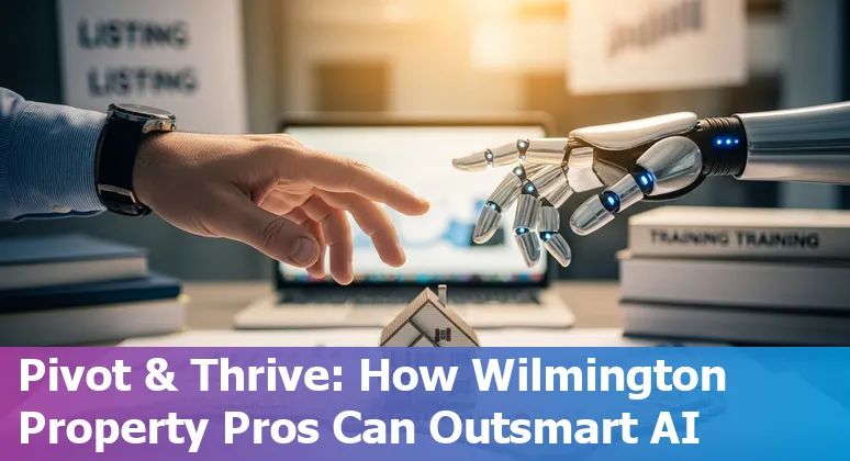 Wilmington NC real estate professionals using AI dashboards with coastal flood maps on screen