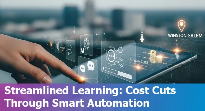 Education company staff using AI tools in Winston Salem, North Carolina, US to cut costs and improve efficiency