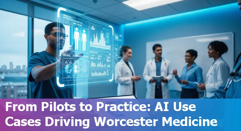 Healthcare AI in Worcester: radiology, voice scribe, remote monitoring, robots and senior AI companion in a hospital setting