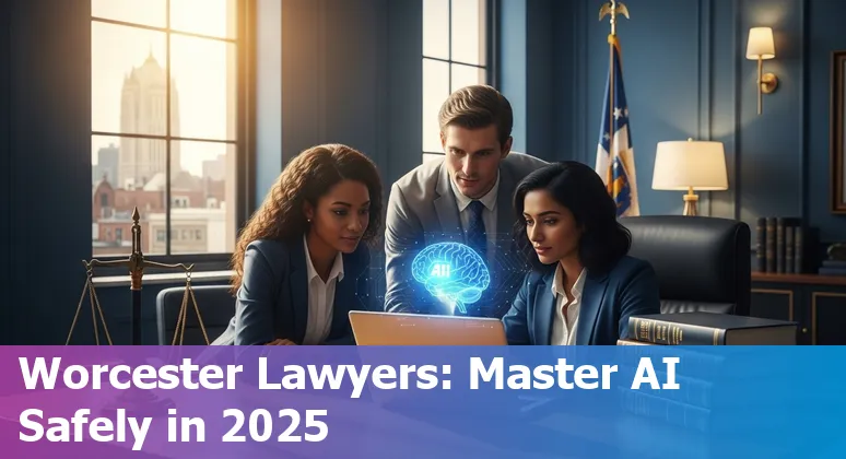 Worcester Massachusetts lawyer using AI on a laptop — guide to AI for legal professionals in Worcester, Massachusetts in 2025