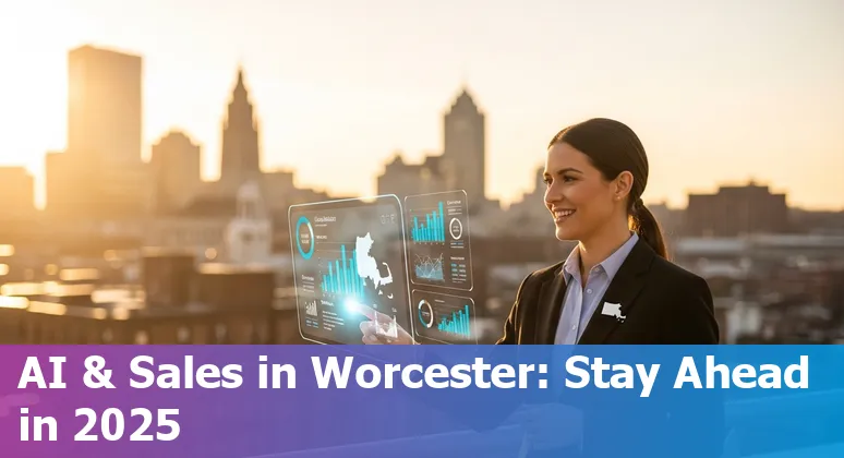 Sales rep using AI tools in Worcester, Massachusetts office, 2025