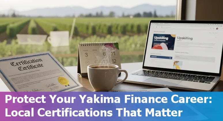 Yakima financial district workers learning AI tools and upskilling for hybrid finance roles.