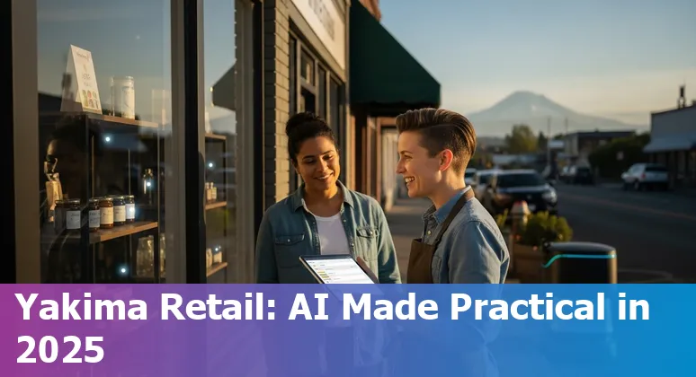 Retail AI tools and store interior showing AI use cases in Yakima, Washington store in 2025