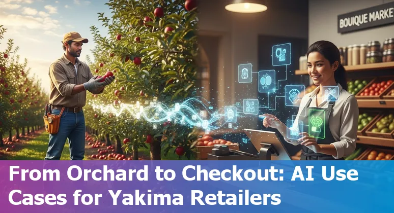 Yakima retail store with AI icons for personalization, inventory, and computer vision.