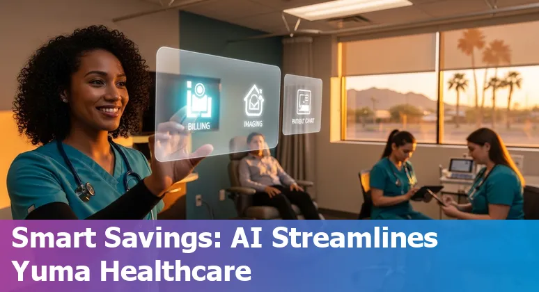 Healthcare AI dashboard used by a Yuma, Arizona, US clinic to optimize billing, imaging, and patient workflows