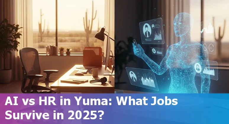 HR professional and AI agent discussion in Yuma, Arizona workplace in 2025